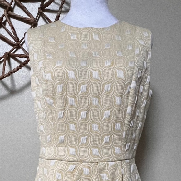 The Limited SZ 8 Vintage Yellow Brocade Cocktail Dress - Picture 1 of 5